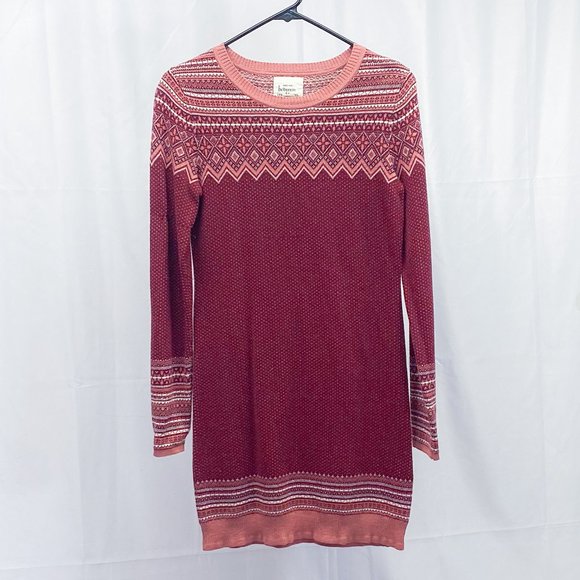 Cozy Casual Sweater Dress Between You & Me Wool Boho Fashion - Picture 2 of 9